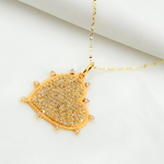 Load image into Gallery viewer, 14K Solid Gold Diamond Heart Charm. GDP342