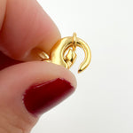Load image into Gallery viewer, Gold-plated Sterling Silver Trigger Clasp
