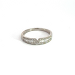 Load image into Gallery viewer, 14k Solid White Gold Diamond Ring.