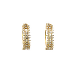 Load image into Gallery viewer, EHJ56873. 14k Solid Gold Diamond Hoops