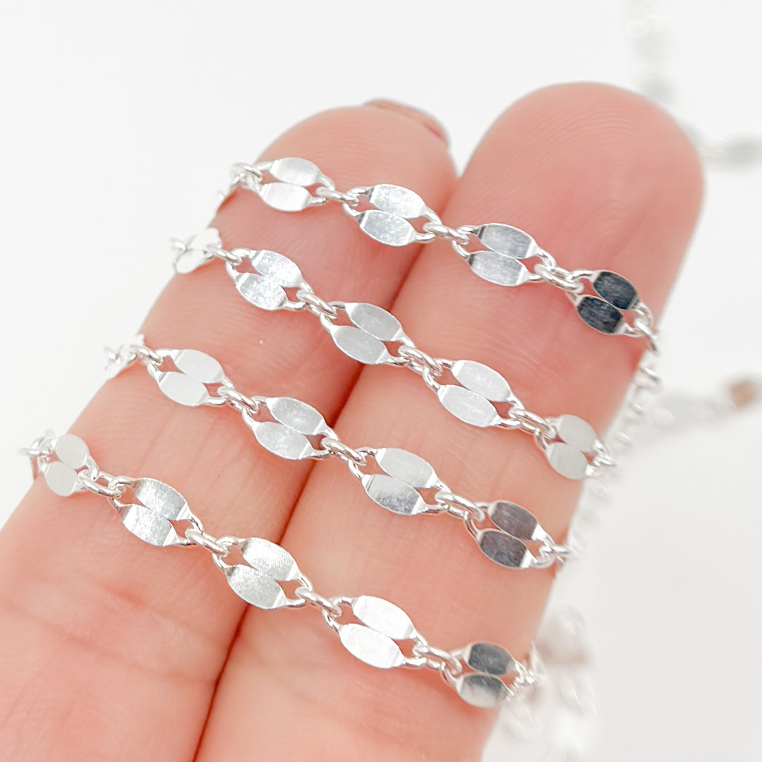 Buy Sterling Silver Flat Marina Link Chain