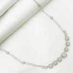 Load image into Gallery viewer, NK112596. 14K Solid White Gold Diamond Necklace