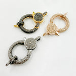 Load image into Gallery viewer, DC638. Diamond Sterling Silver Pear Shape Trigger Clasp
