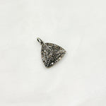 Load image into Gallery viewer, DC295. Diamond Sterling Silver Triangle Pendant