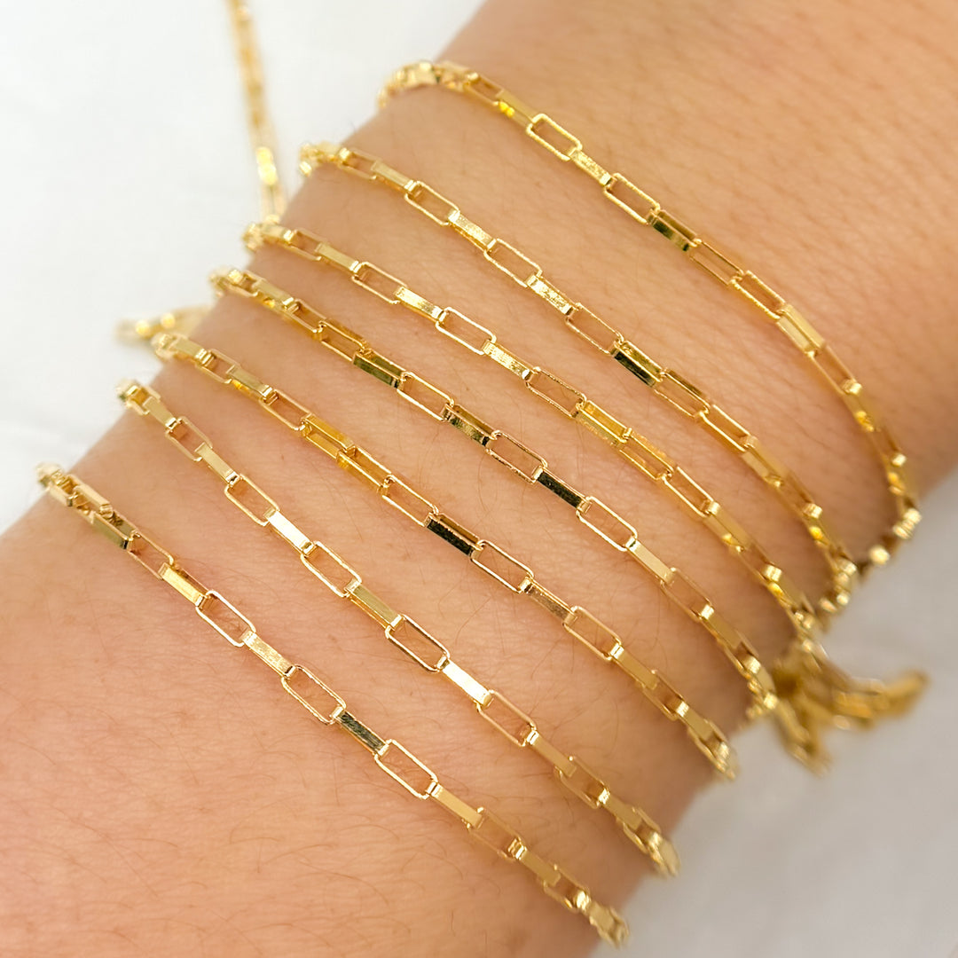 14K Gold Filled Box Link Chain