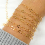 Load image into Gallery viewer, 791FGF. 14K Gold-Filled Flat Oval Link Chain