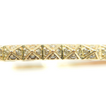 Load image into Gallery viewer, KG100. 14K Solid Gold Bangle with Diamonds