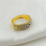 Load image into Gallery viewer, 14k Solid Gold Diamond and Multi Sapphire Ring.