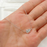 Load image into Gallery viewer, NFG71520. 14K Solid Gold Diamond Drop Shape Necklace