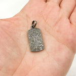 Load image into Gallery viewer, DP303. Diamond Sterling Silver Rectangle Cross Pendant