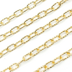 Load image into Gallery viewer, Gold Plated 925 Sterling Silver Round Diamond Cut Paper Clip Chains