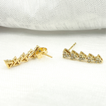 Load image into Gallery viewer, EFG52163. 14K Solid Gold Diamond Dangle Earrings