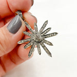 Load image into Gallery viewer, DP278. Diamond & Sterling Silver Sun Pendant