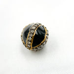 Load image into Gallery viewer, Shop now Sterling Silver Round Enamel Bead