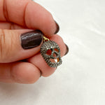 Load image into Gallery viewer, DP011. Diamond Sterling Silver Skull Charm