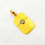 Load image into Gallery viewer, Shop Now Sterling Silver Rectangle Pendant with Gemstone