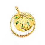 Load image into Gallery viewer, Buy Now 14K Gold Sun Pendant