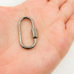 Load image into Gallery viewer, DC604. Sterling Silver Screw Oval Clasp