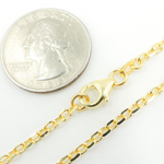 Load image into Gallery viewer, Solid Gold Diamond Cut Cable Chain