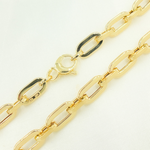 Load image into Gallery viewer, 568883GBracelet. 14K Yellow Hollow Gold Flat Paperclip Bracelet