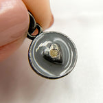 Load image into Gallery viewer, Buy Now Sterling Silver Round Heart Enamel Charms