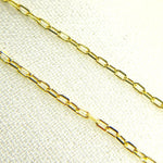 Load image into Gallery viewer, 14K Solid Yellow Gold Diamond Cut Paperclip Link Chain