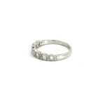 Load image into Gallery viewer, 14K Solid White Gold Baguette Diamond Ring.