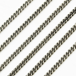 Load image into Gallery viewer, Oxidized Sterling Silver Curb Chain