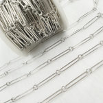 Load image into Gallery viewer, Oxidized Sterling Silver Paperclip Link Chains