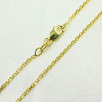 Load image into Gallery viewer, 14K Solid Gold Diamond Cut Cable Chain