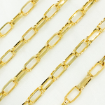 Load image into Gallery viewer, Gold Plated 925 Sterling Silver Rectangular Link Chain
