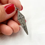 Load image into Gallery viewer, DP301. Diamond Sterling Silver Cross Pendant