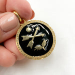 Load image into Gallery viewer, Sterling Silver Round Enamel Pendant