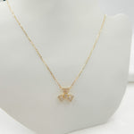 Load image into Gallery viewer, NFG71572. 14k Solid Gold Diamond Flower Necklace