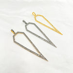 Load image into Gallery viewer, DP054. Diamond Silver Arrow Pendant