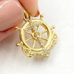 Load image into Gallery viewer, Diamond Sterling Silver Anchor Pendant