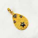 Load image into Gallery viewer, Sterling Silver Drop Heart & Star Pendant
