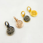 Load image into Gallery viewer, DC291. Diamond Sterling Silver Round Charm