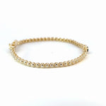 Load image into Gallery viewer, BR402520. 14K Gold Natural Blue Sapphire & Diamond Bracelet