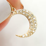 Load image into Gallery viewer, Buy Now Gold Diamond Moon Charm