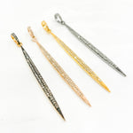 Load image into Gallery viewer, DP224. Diamond Silver Spike Pendant
