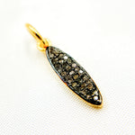 Load image into Gallery viewer, DC876. Diamond Sterling Silver Marquise Shape Charm