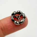 Load image into Gallery viewer, DC747. Diamond Sterling Silver Spacer Bead with Gemstone