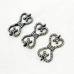 Load image into Gallery viewer, DC187. Diamond & Sterling Silver Bow Connector
