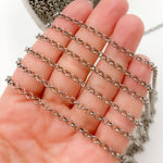 Load image into Gallery viewer, Buy Oxidized Sterling Silver Rolo Chain