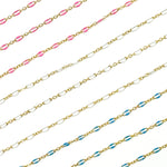 Load image into Gallery viewer, 70/1003FGF. 14k Gold Filled Enamel Flat Marina Chain