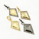 Load image into Gallery viewer, Diamond Sterling Silver Diamond Shape Pendant