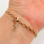 Load image into Gallery viewer, 14k Solid Yellow Gold Diamond Fancy Bracelet
