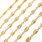 Load image into Gallery viewer, 14k Gold Filled Twisted Oval and Round Links Chain