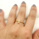 Load image into Gallery viewer, 14K Solid Gold Diamond Ring.